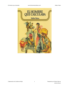 El Hombre que Calculaba: Aventuras Matem&aacute;ticas en Cultura &Aacute;rabe