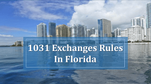 1031 Exchange Rules in Florida: A Guide for Investors