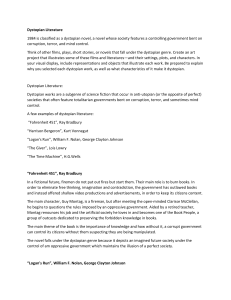 Dystopian Literature Analysis & Art Project