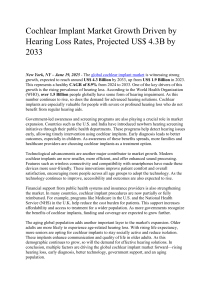 Cochlear Implant Market Growth Report 2023-2033