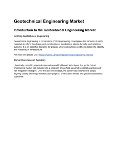 Geotechnical Engineering Market Analysis & Trends