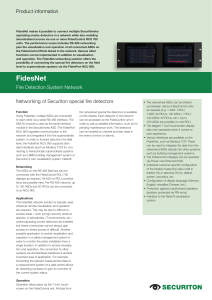 FidesNet Fire Detection System Network - Securiton Product Info