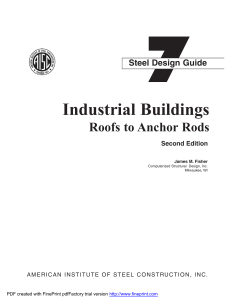 AISC Design Guide 7 - Industrial Buildings - Roofs To Anchor Rods - 2nd Edition