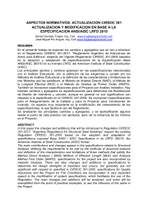 Actualizaciones al Reglamento CIRSOC 301 Acero