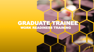 Work Readiness Training for Graduate Trainees