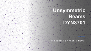 Unsymmetric Beam Analysis: Stress & Neutral Axis