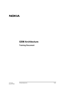 GSM Architecture Training Document - Nokia Networks