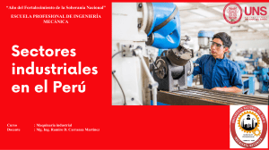 Sectores Industriales en Per&uacute;: Presentaci&oacute;n de Ingenier&iacute;a