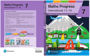 Maths Progress International 11-14: Textbook