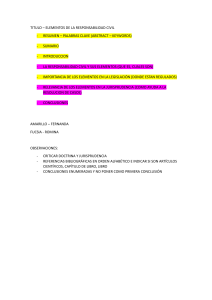 Elementos de la Responsabilidad Civil: Esquema y Gu&iacute;a