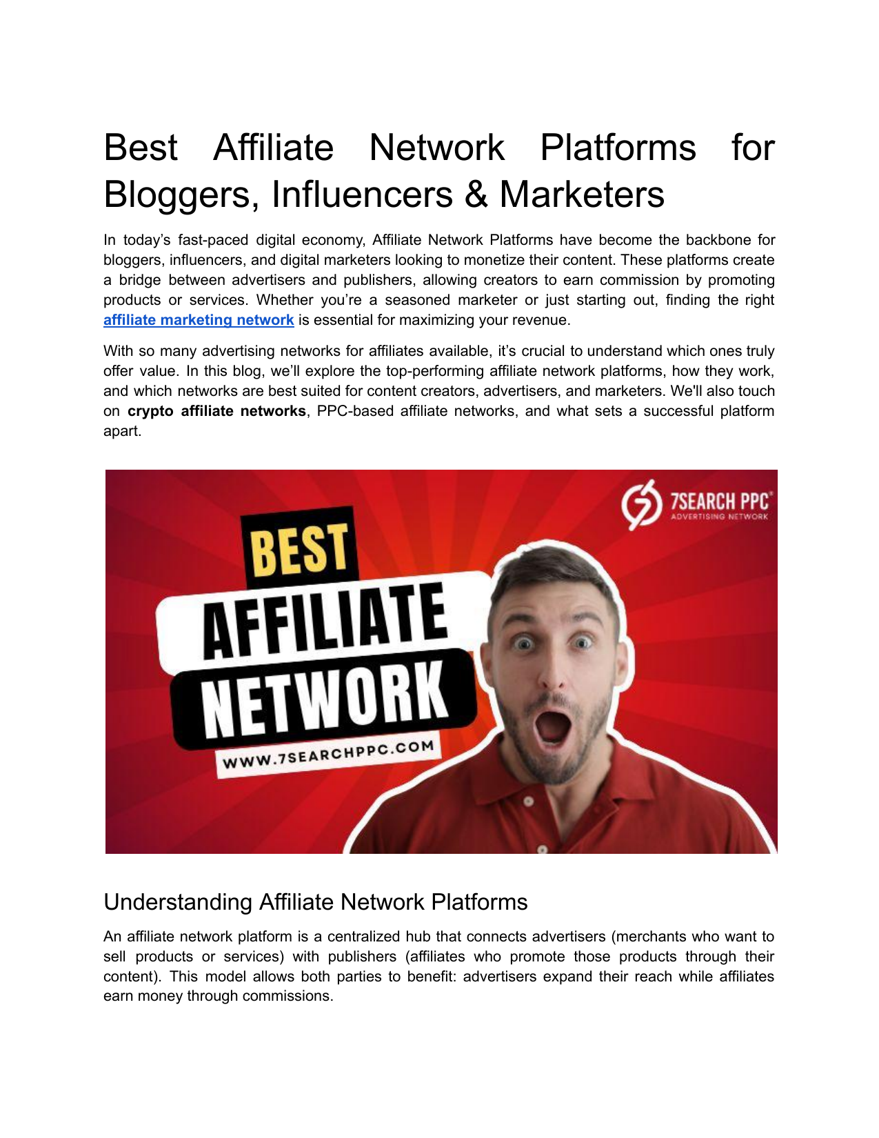 Affiliate Network Platforms: Best for Bloggers & Marketers