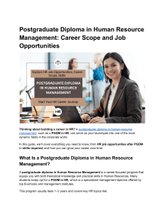 HR Management: Career Scope & PGDM Job Opportunities