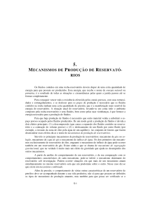 Mecanismos de Produ&ccedil;&atilde;o de Reservat&oacute;rios: G&aacute;s, Influxo de &Aacute;gua
