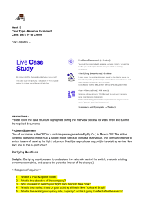 Airline Revenue Increment Case Study: FlyFly Co. Strategy Analysis