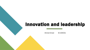 Innovation and Leadership: Ray-Ban Meta Smart Glasses Case Study