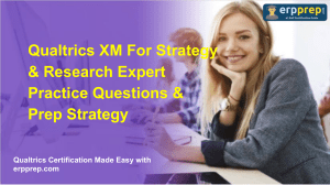 Qualtrics XM Expert Practice Questions & Prep Strategy