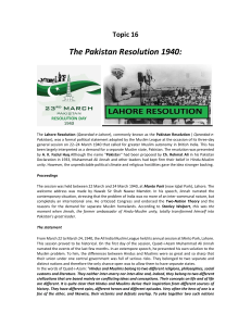 Pakistan Resolution 1940: History, Iqbal, Rehmat Ali & August Offer