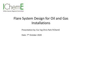 Flare System Design for Oil & Gas Installations