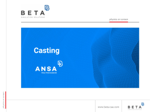 Casting Tool in CAE Software: Mesh Generation & Alignment
