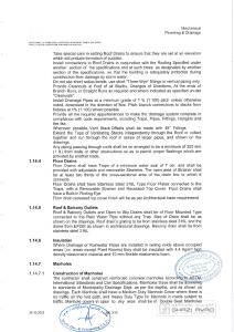 Mechanical & Plumbing Specification - Abu Dhabi Tower