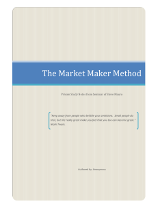 Market Maker Method: Forex Trading Strategies & Analysis Notes