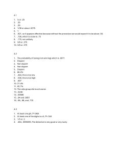 Probability Problems and Solutions