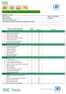 Safety Observation Form - HSE Management