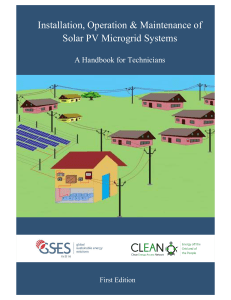 Solar PV Microgrid Systems: Technician's Handbook