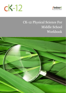 Physical Science Workbook for Middle School