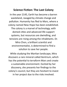 Science Fiction: The Last Colony - Mars Terraforming Story