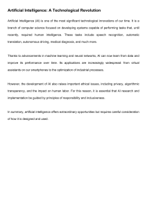 Artificial Intelligence: Revolution, Applications & Ethical Concerns