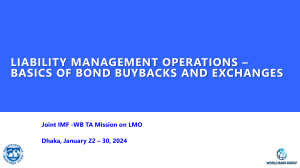Bond Buybacks & Exchanges: Liability Management Basics