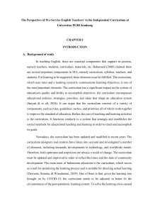 Pre-Service English Teachers & Independent Curriculum: Universitas PGRI Jombang