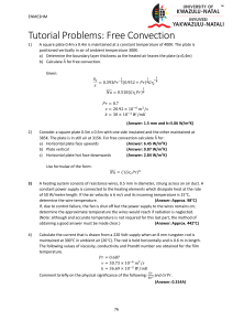 Free Convection Tutorial Problems | Heat Transfer Engineering