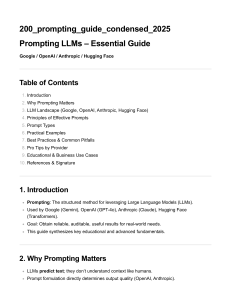 LLM Prompting Guide: Google, OpenAI, Anthropic, Hugging Face