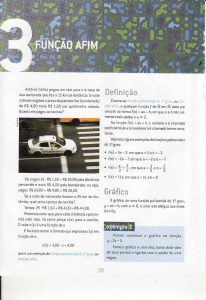 Função Afim: Trecho de Livro Didático sobre Funções Afins