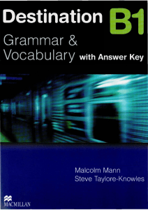 Destination B1 Grammar & Vocabulary with Answer Key - English Learning