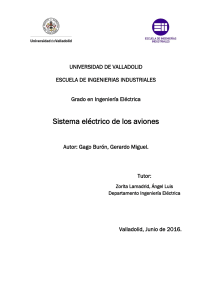 Sistema el&eacute;ctrico de los aviones