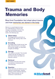 Trauma and Body Memories: Understanding Trauma Storage