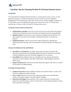 FE Civil Exam Prep Course: Top Tips for Choosing the Best
