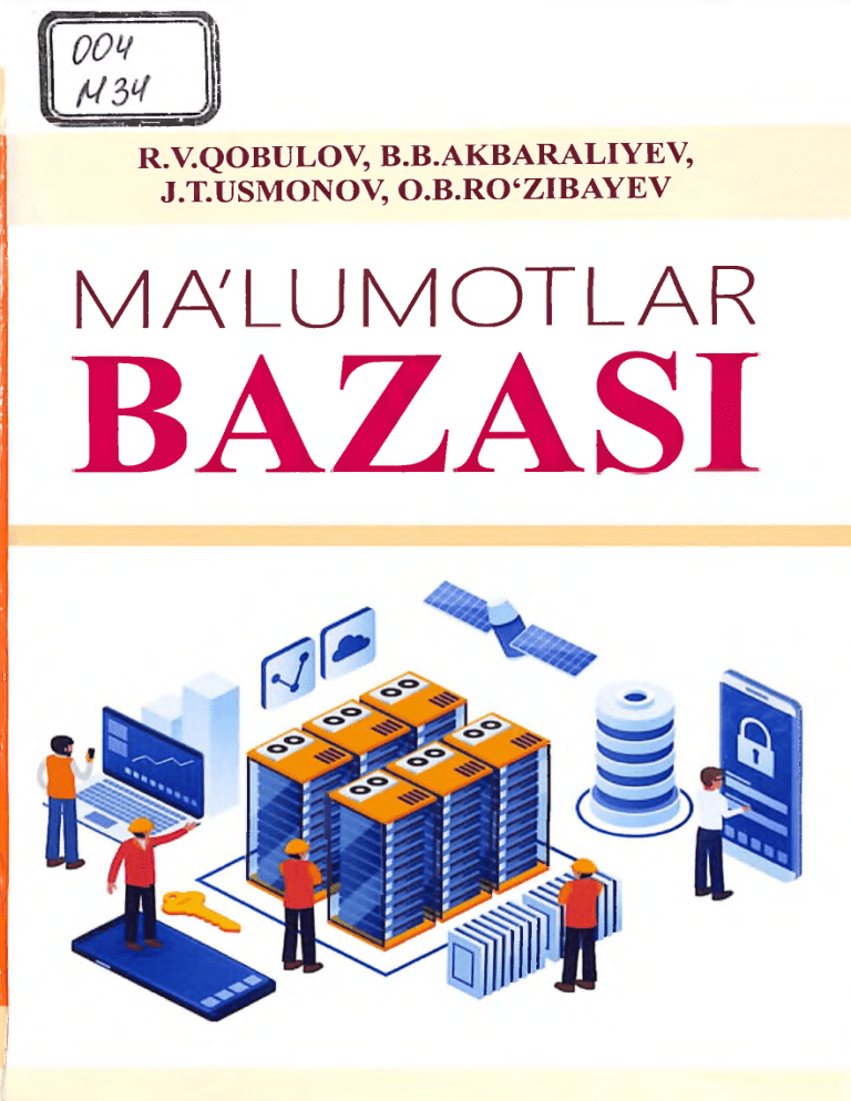 Ma'lumotlar bazasi asoslari darsligi