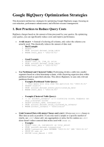 BigQuery Optimization: Cost & Performance Strategies