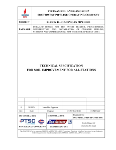 Soil Improvement Technical Specification: Block B - O Mon Gas Pipeline