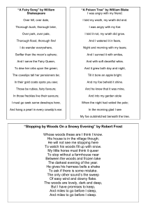 Shakespeare, Blake, Frost: Poetry Collection