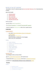 20th Century Music: Impressionism, Expressionism & More