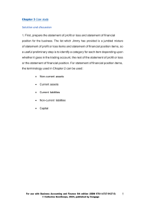 Case Study: Financial Statement Solution & Analysis