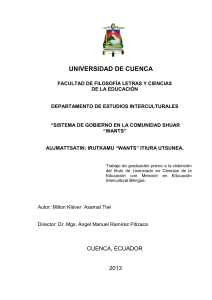 Gobierno Shuar: Tesis Intercultural | Universidad de Cuenca