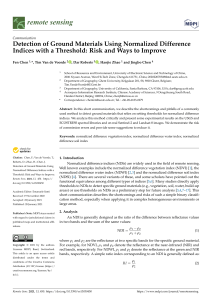 NDI Thresholds for Ground Material Detection: Risks & Improvements