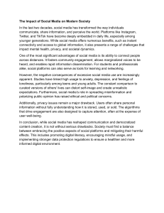 Social Media Impact: Benefits & Challenges in Modern Society