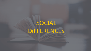 Social Differences: Gender, SES, and Exceptionality